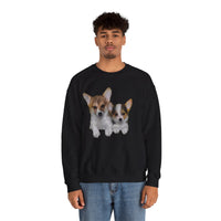 Welsh Corgi 'Cousins' Unisex 50/50 Crewneck Sweatshirt DoggyLips™