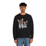 Welsh Corgi 'Cousins' Unisex 50/50 Crewneck Sweatshirt DoggyLips™
