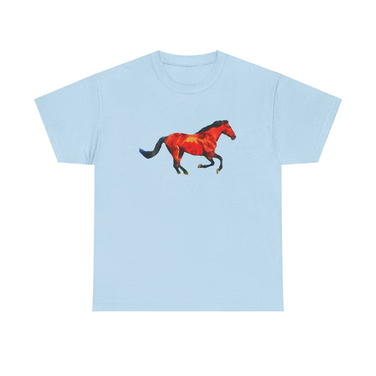 Horse 'Old Red' Unisex Heavy Cotton Tee
