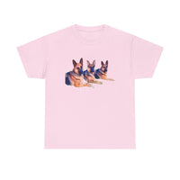 German Shepherd Trio Unisex Heavy Cotton Tee