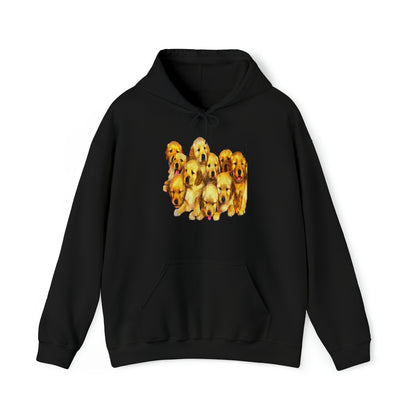 Golden Retriever Puppies Unisex 50/50 Hoodie