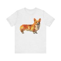 Exquisite Pembroke Welsh Corgi Artistic Painting Unisex Jersey Short Sleeve Tee