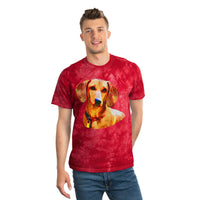 Dachshund 'Daisy' Unisex Cotton Tie-Dye Tee, Crystal