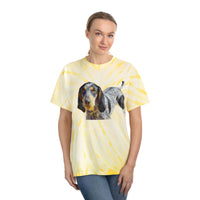 Blue Tick Coonhound Unisex Cotton Tie-Dye Tee, Cyclone