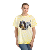 Blue Tick Coonhound Unisex Cotton Tie-Dye Tee, Cyclone