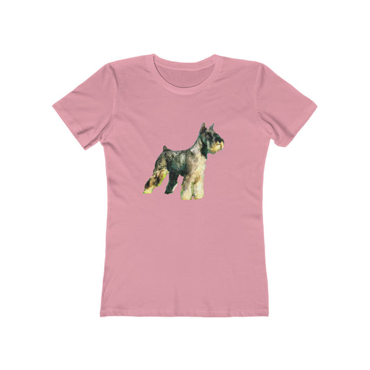 Schnauzer - Women's Slim Fit  Ringspun Cotton T-Shirt