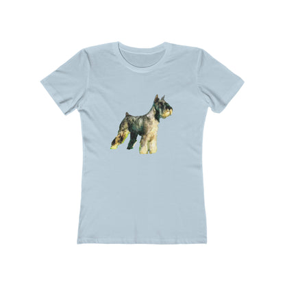Schnauzer - Women's Slim Fit  Ringspun Cotton T-Shirt
