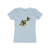 Schnauzer - Women's Slim Fit  Ringspun Cotton T-Shirt