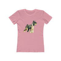 Schnauzer - Women's Slim Fit  Ringspun Cotton T-Shirt