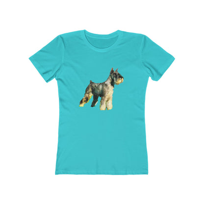 Schnauzer - Women's Slim Fit  Ringspun Cotton T-Shirt
