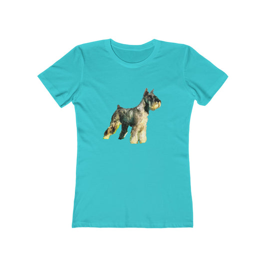 Schnauzer - Women's Slim Fit  Ringspun Cotton T-Shirt