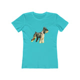 Schnauzer - Women's Slim Fit  Ringspun Cotton T-Shirt