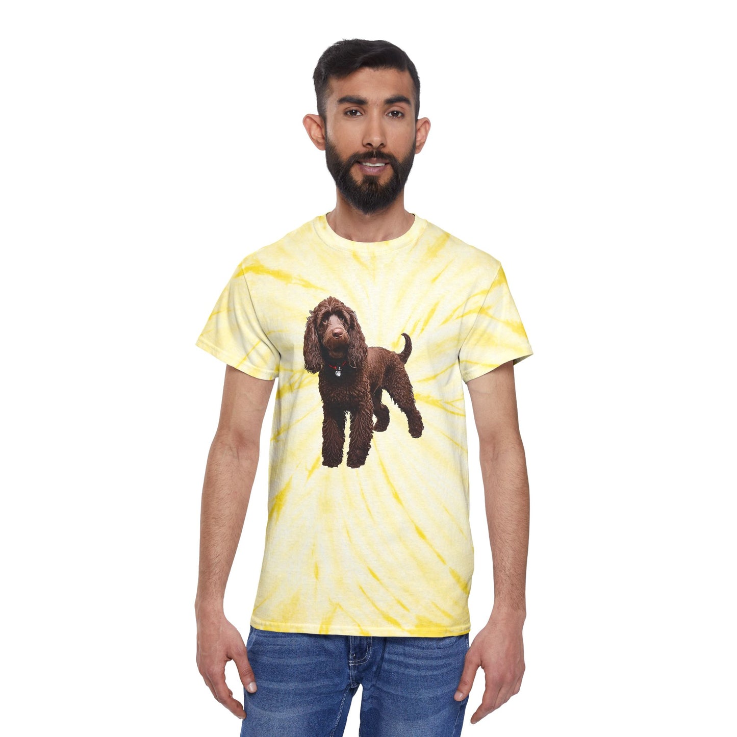 Irish Water Spaniel Tie-Dye Tee, Cyclone