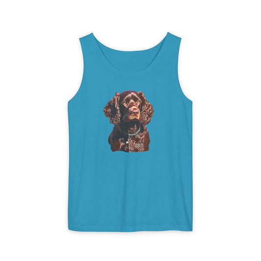 Boykin Spaniel Unisex Relaxed Fit Garment-Dyed Tank Top