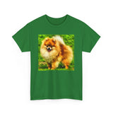 Pomeranian 'Pom Pom' Unisex Heavy Cotton Tee