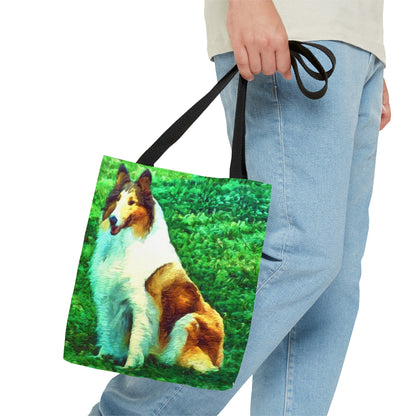 Rough Coated Collie "Ramsey" Tote Bag