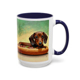 Dachshund 'Weiner Dog'  --  Accent Coffee Mug (11, 15oz)