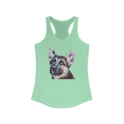 German Shepherd 'Sly' Women's Racerback Tank