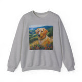 Golden Retriever Unisex 50/50 Crewneck Sweatshirt