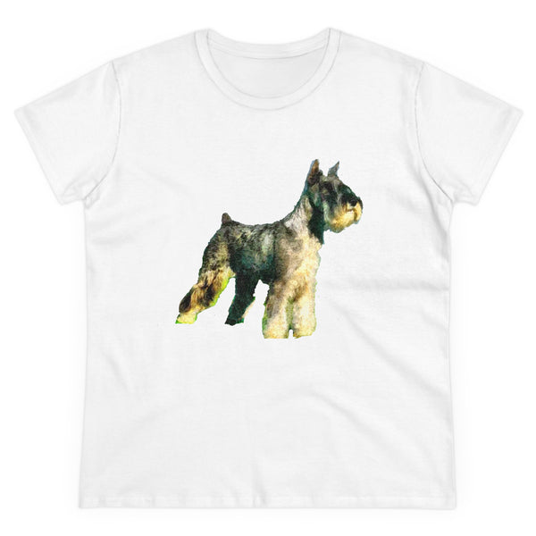 Schnauzer Women's Midweight Cotton Tee