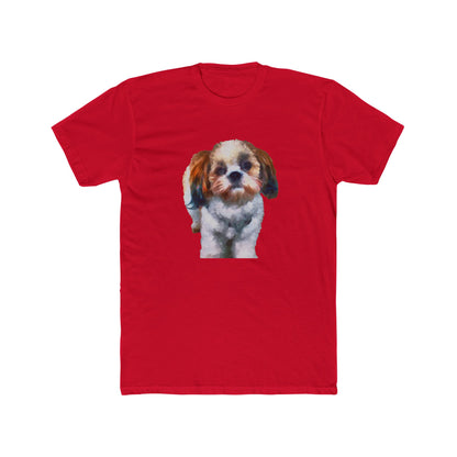 Shih-Tzu Men's Fitted Cotton Crew Tee
