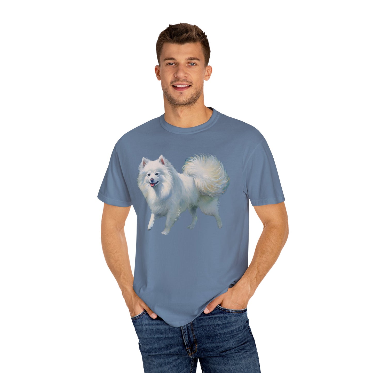 Japanese Spitz - Unisex Relaxed Garment-Dyed T-shirt