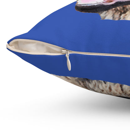 German Shepherd 'Hans' Spun Polyester Throw Pillow
