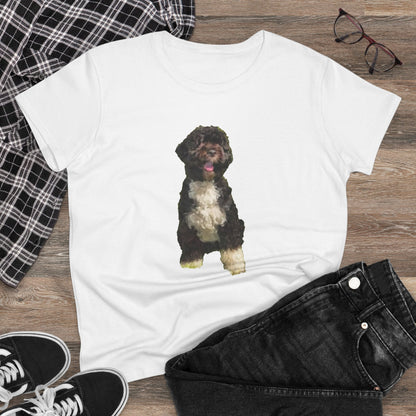 Portuguese Water Dog 'Loco' Women's Midweight Cotton Tee