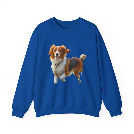 Nederlandse Kooikerhondje Unisex 50/50 Crewneck Sweatshirt