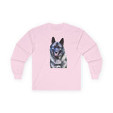 Norwegian Elkhound Unisex Cotton Long Sleeve Tee