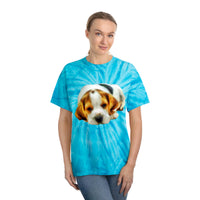 English Foxhound 'Sasha' Unisex Cotton Tie-Dye Tee, Cyclone