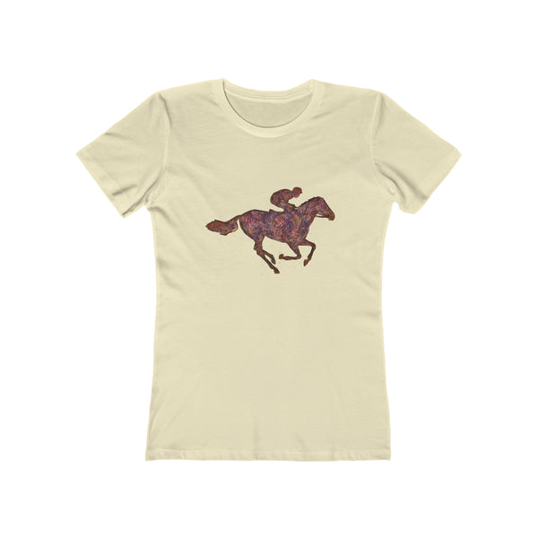 Race Horse - -  Women's Slim Fit Ringspun Cotton T-Shirt