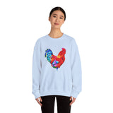 Rooster 'Craw' Unisex 50/50 Crewneck Sweatshirt