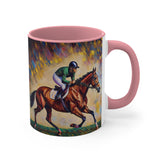 Race Horse and Jockey - Derby Day - 11oz Accent Mug