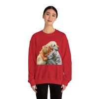 Yellow Labrador Retriever Unisex Crewneck Sweatshirt