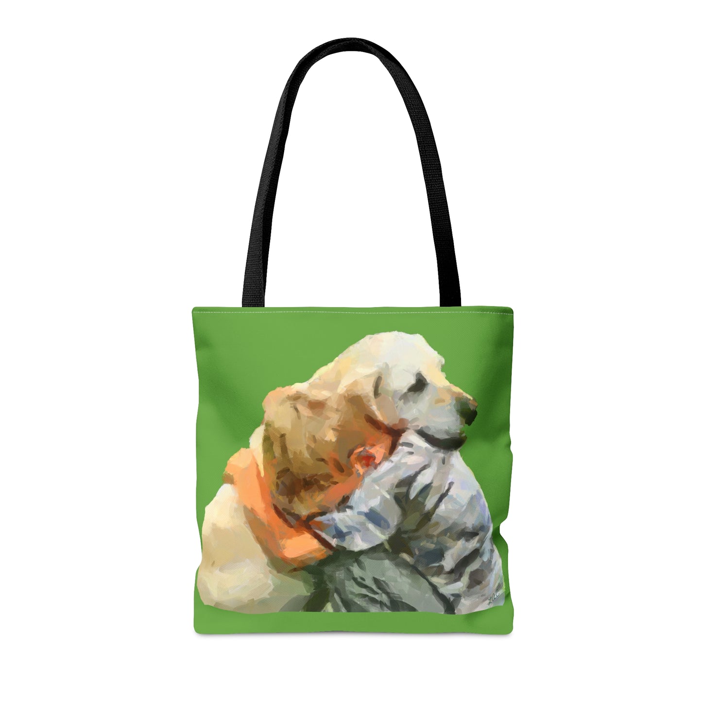 Yellow Lab and Child  -  Tote Bag