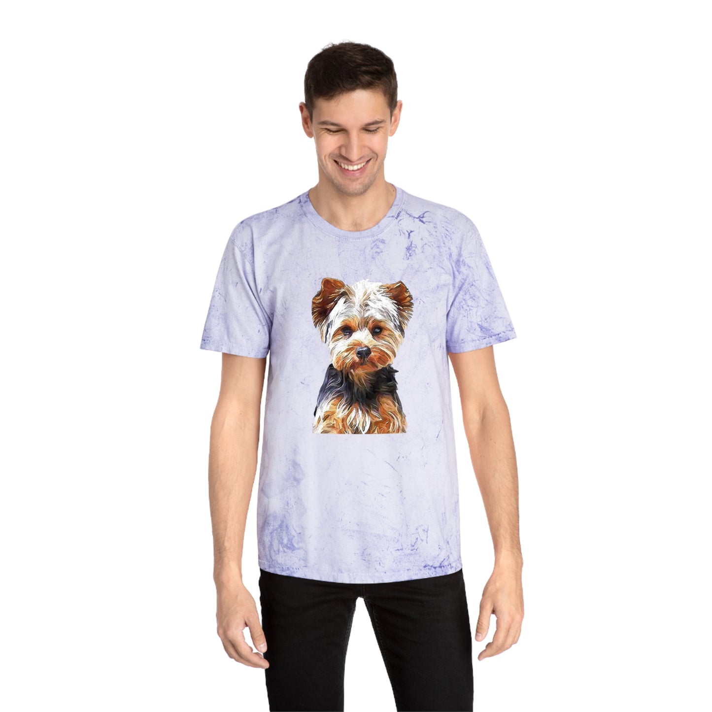 Yorkshire Terrier 'Lupis' Color Blast T-Shirt by DoggyLips™