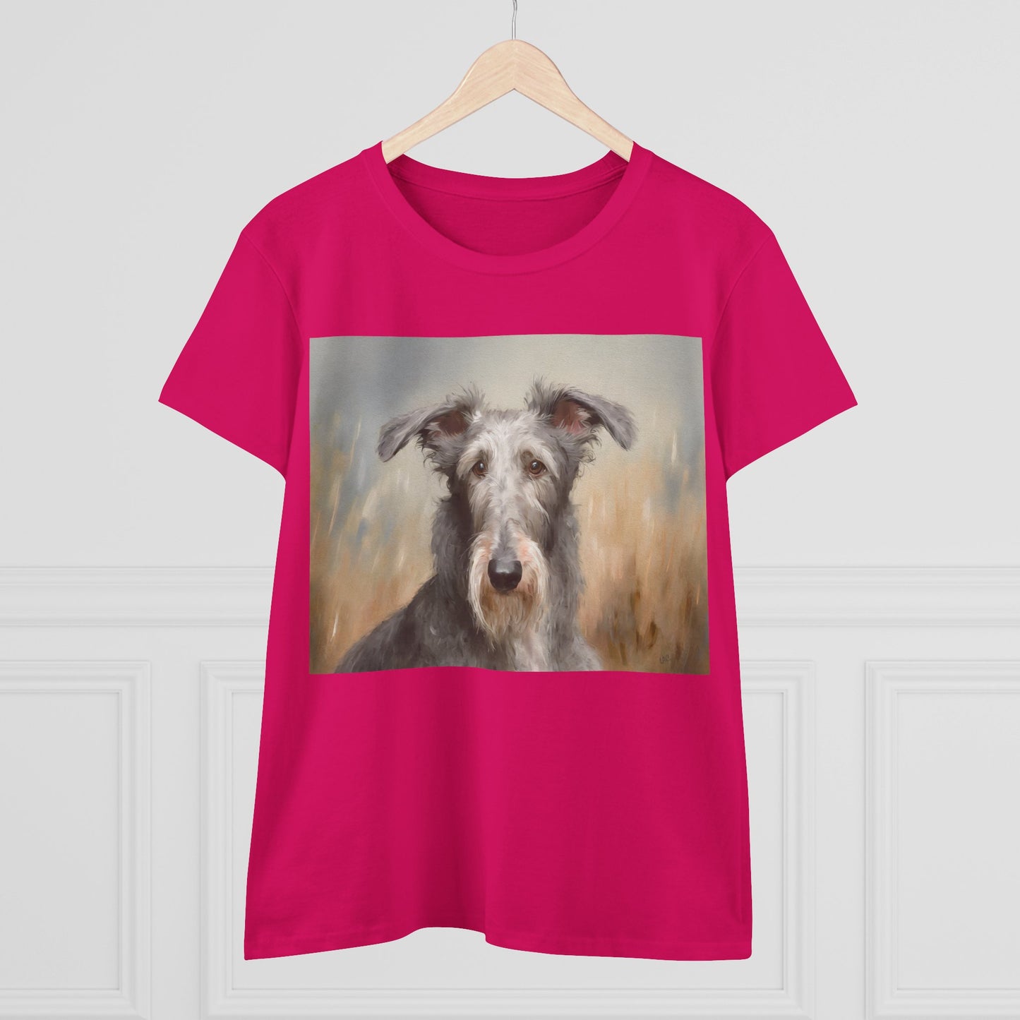 Scottish Deerhound Women’s Midweight Cotton Tee