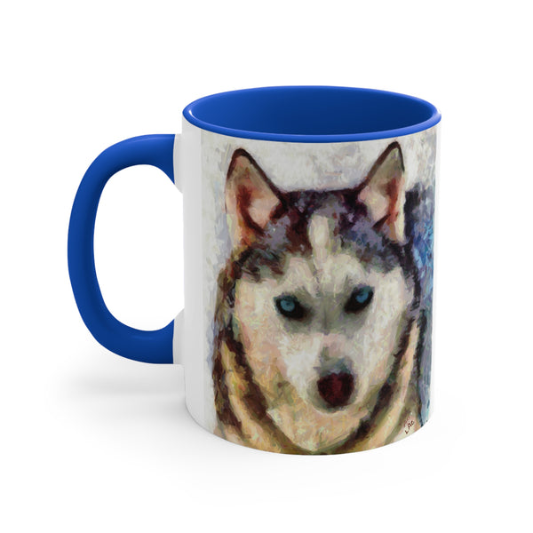 Siberian Husky 'Sacha' Accent Coffee Mug, 11oz