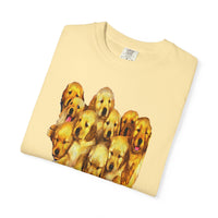 Golden Retriever Puppies Unisex-Adult Relaxed Fit Cotton T-shirt