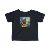 German Shepherd Puppy #2 - Infant Fine Jersey Tee