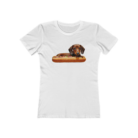 Whimsical Dachshund Women's Slim Fit Tee