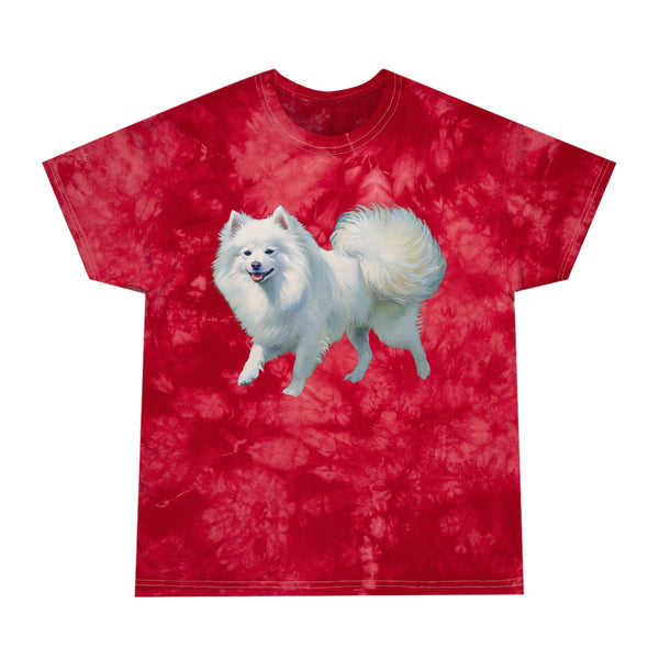 Japanese Spitz - Tie-Dye Tee, Crystal