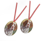 Bracco Italiano 'Italian Pointer' Metal Ornaments