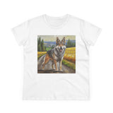 Czechoslovakian Vlcak 'Wolfdog' Women's Midweight Cotton Tee