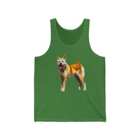 Akita Unisex Jersey Tank Top - Artistry Meets Comfort