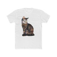 Cat 'Teris of Tinos' Men's Fitted Cotton Crew Tee