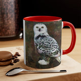 Snowy White Owl Accent Coffee Mug, 11oz