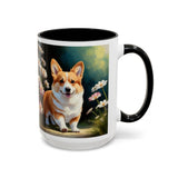 Welsh Corgi Puppy - Accent Coffee Mug