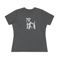 White Schnauzer Women's Relaxed Fit Cotton Tee